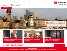 Tablet Screenshot of malteser-duesseldorf.de